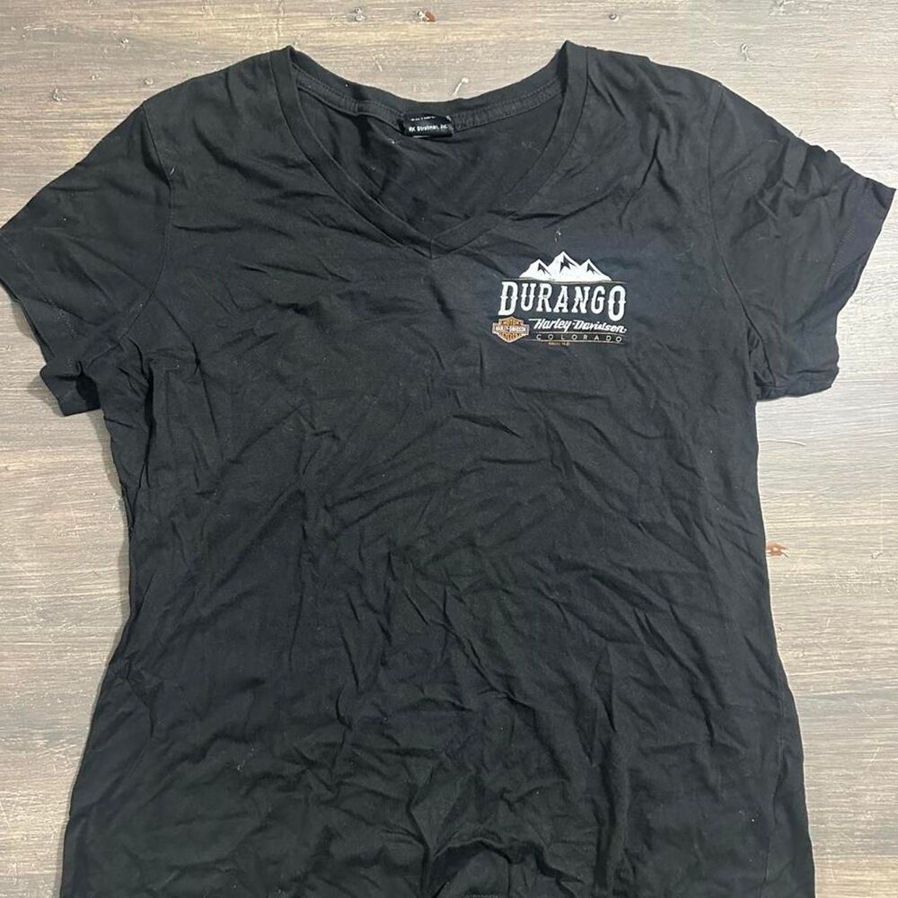 Harley-davidson Women's Black T-shirt